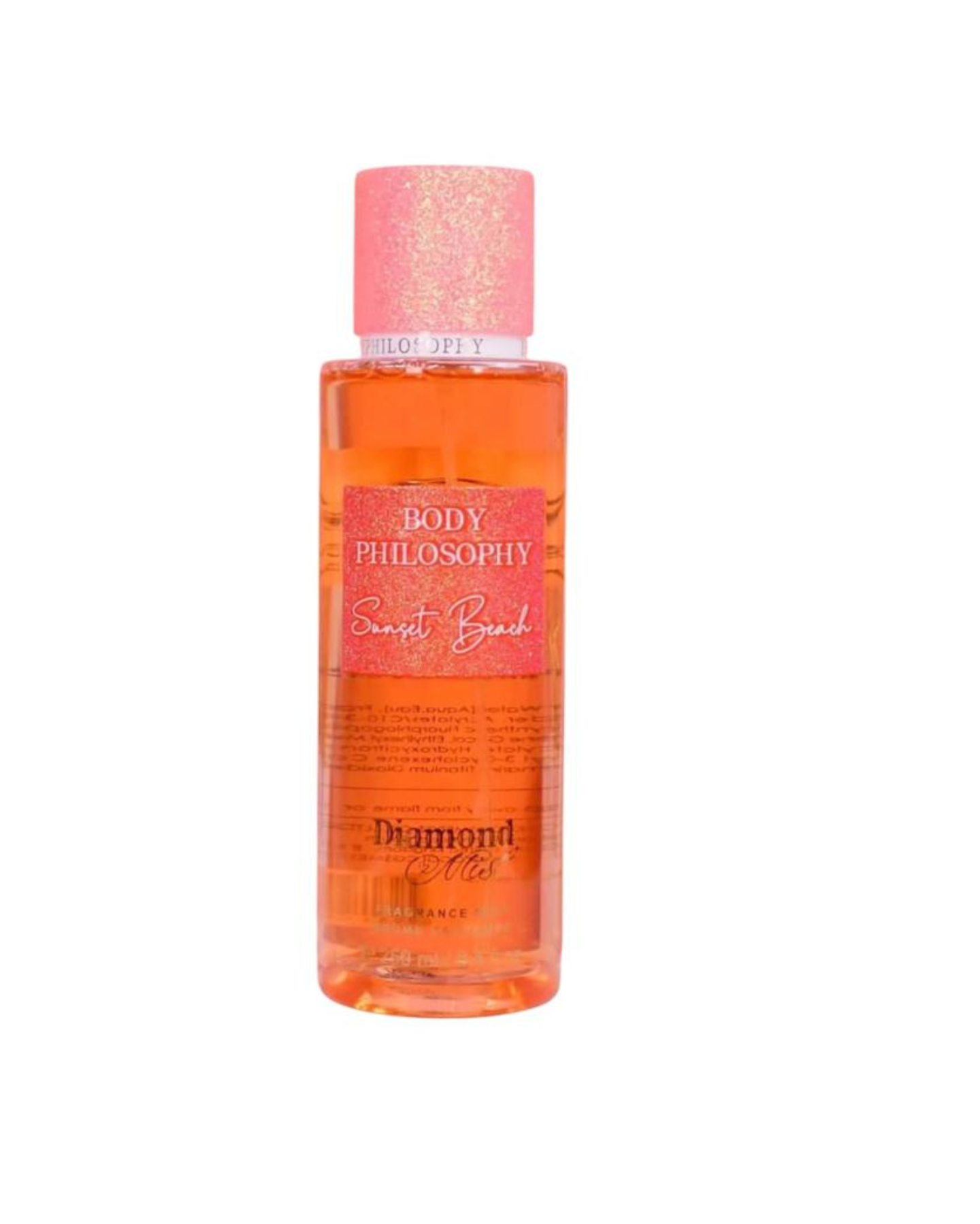 Body splash with glitter