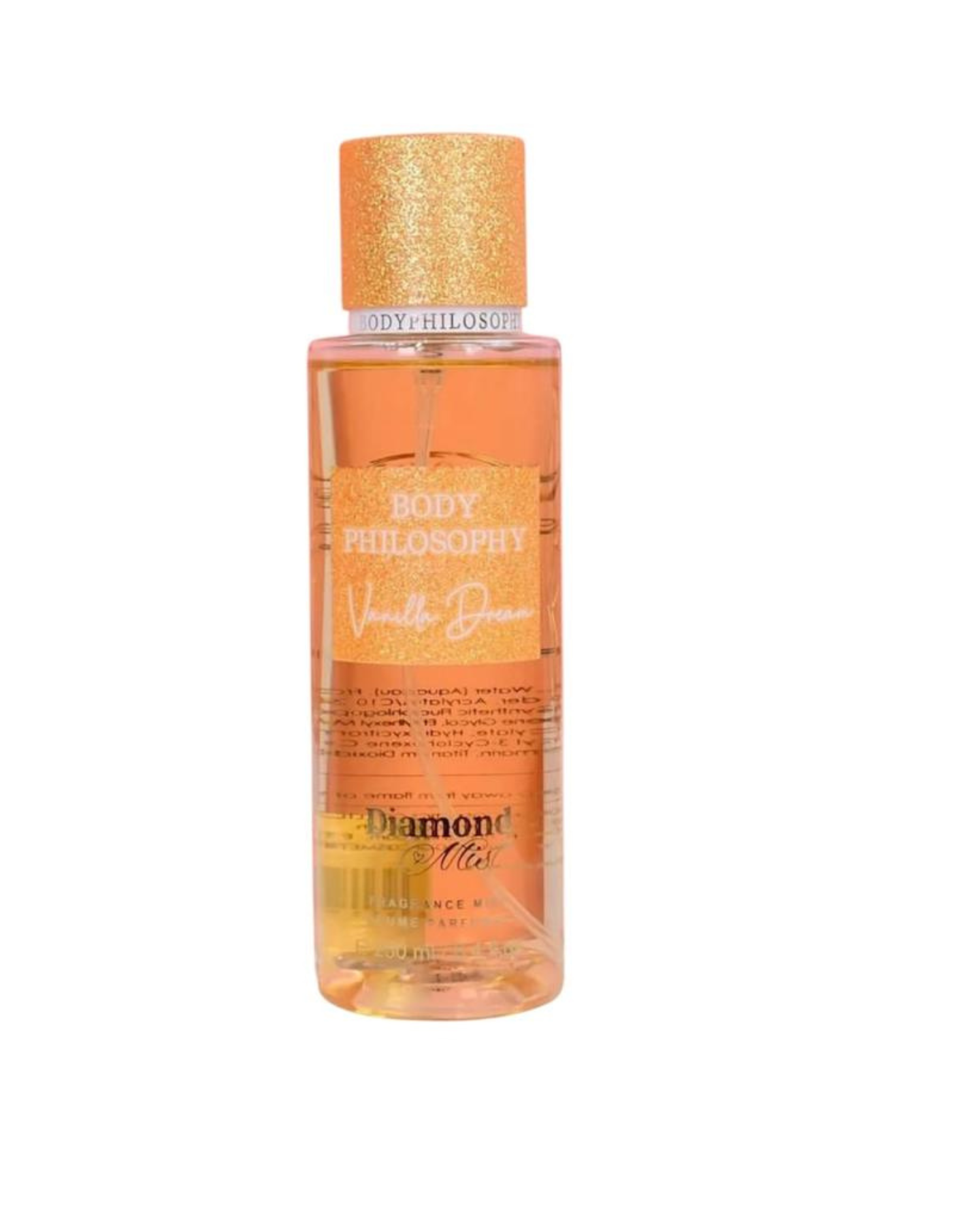 Body splash with glitter