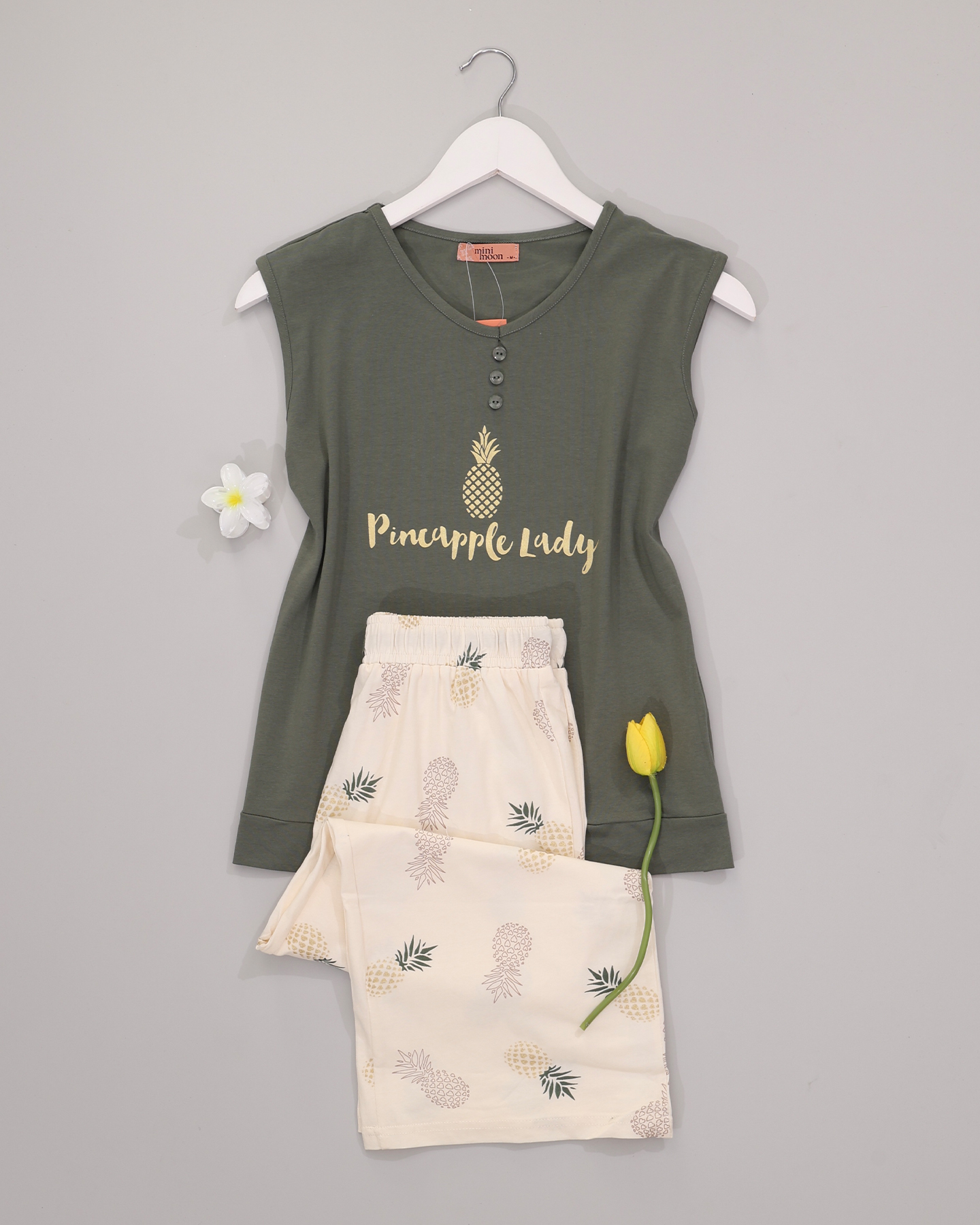 بيجامة برمودا قطن