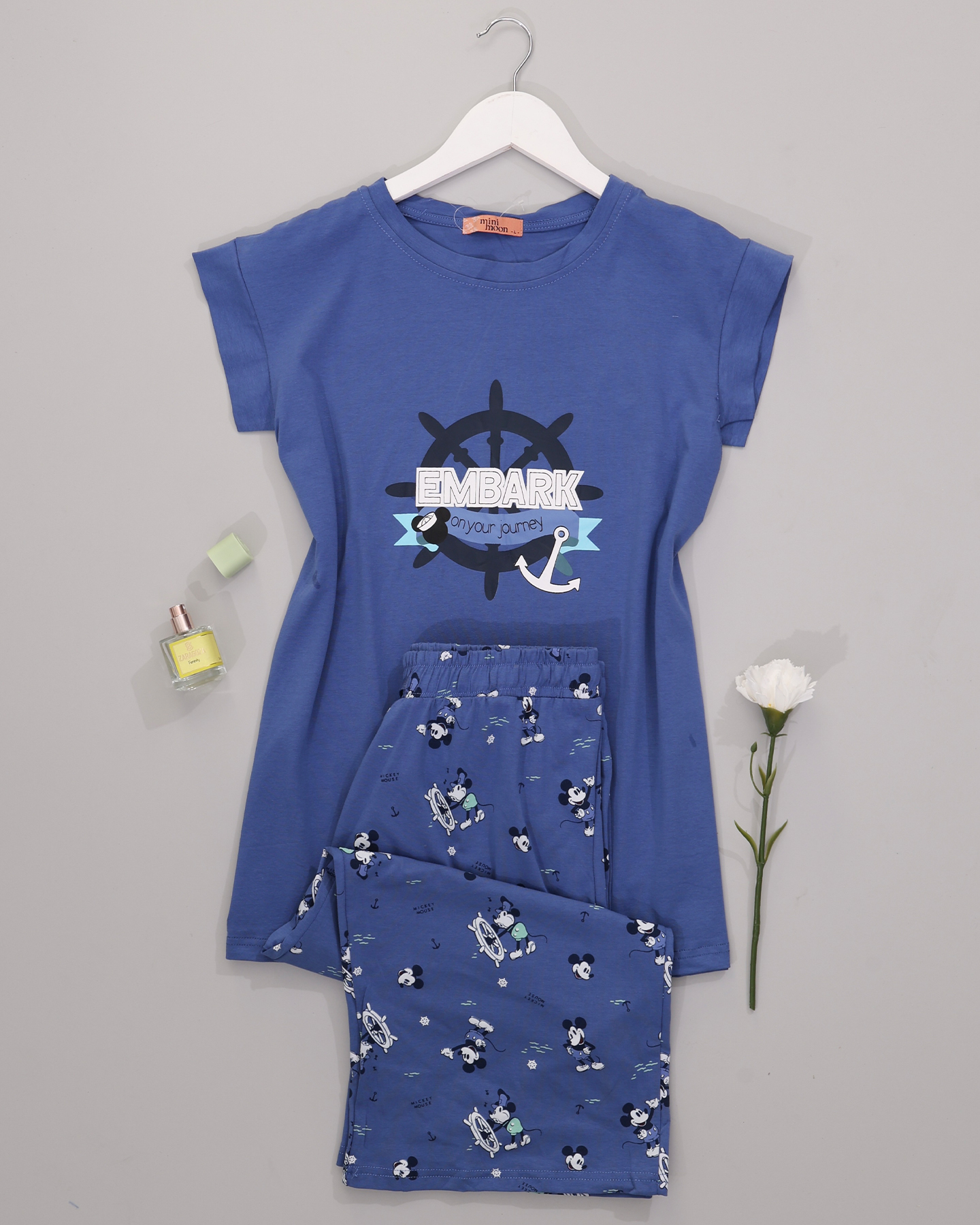 بيجامة برمودا قطن