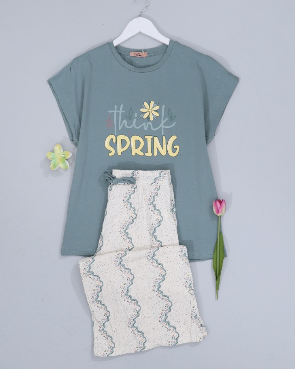 بيجامة برمودا قطن