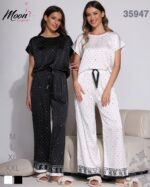 ⁦بيجامة بنطلون ساتان⁩ - الصورة ⁦3⁩