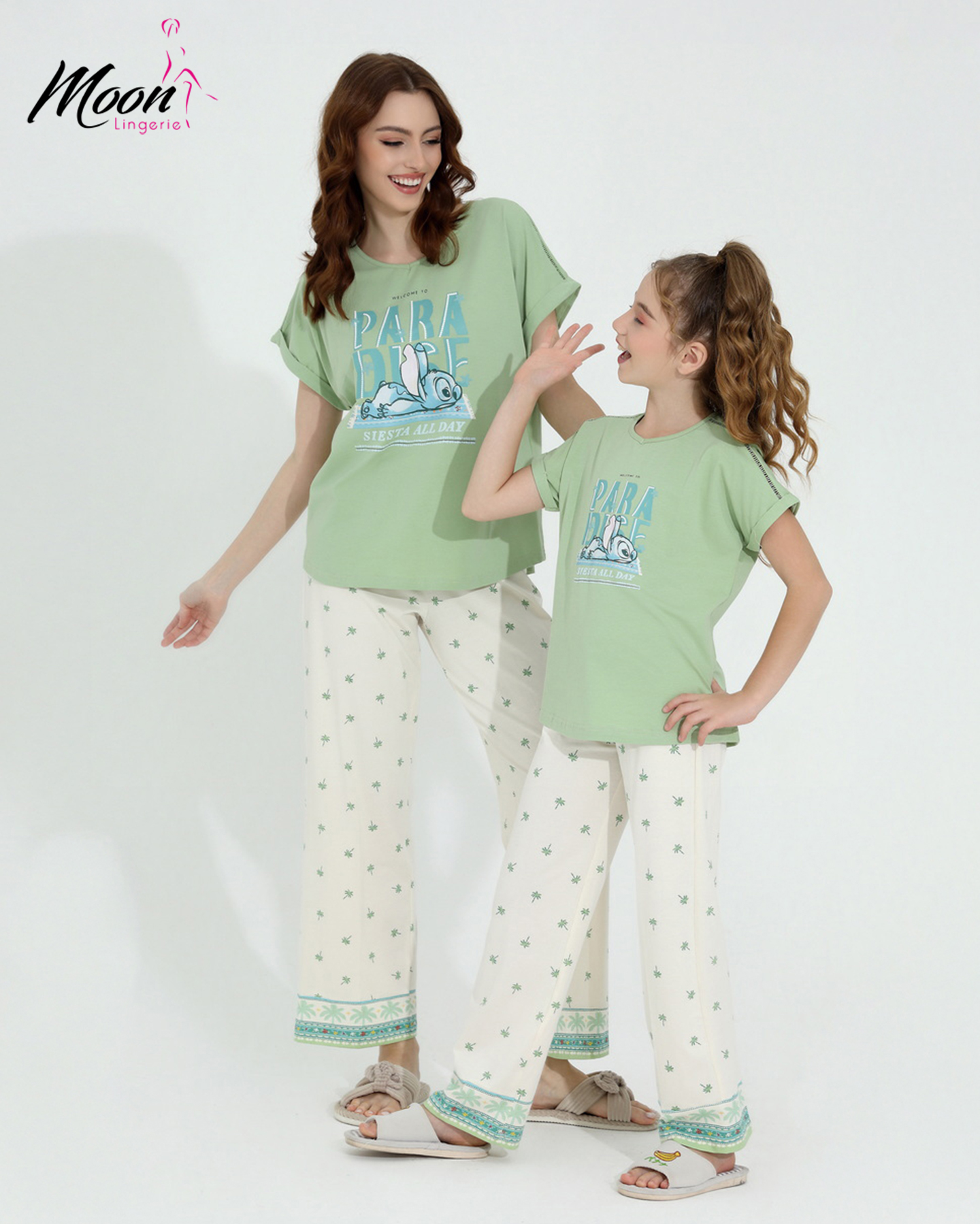 بيجامة بنطلون بناتي قطن