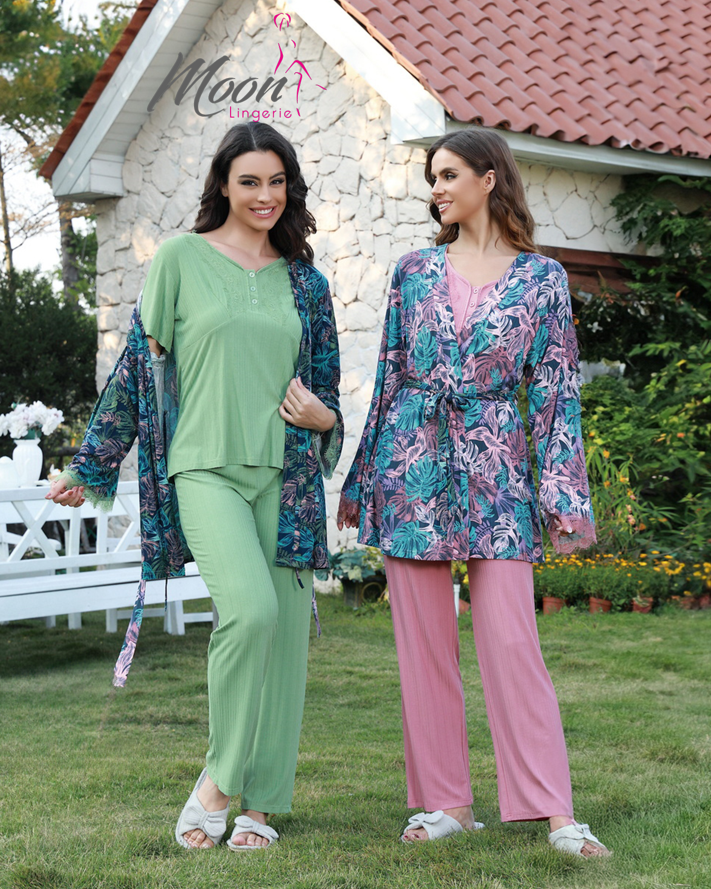 بيجامة 3 قطع قطن