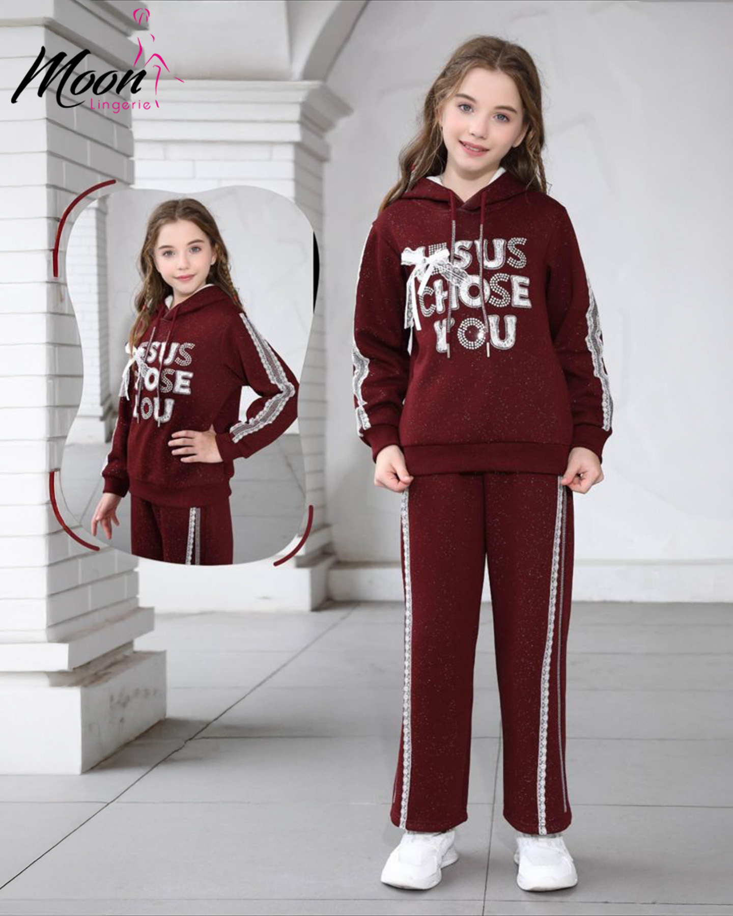 بيجامة بنطلون بناتي 6-16