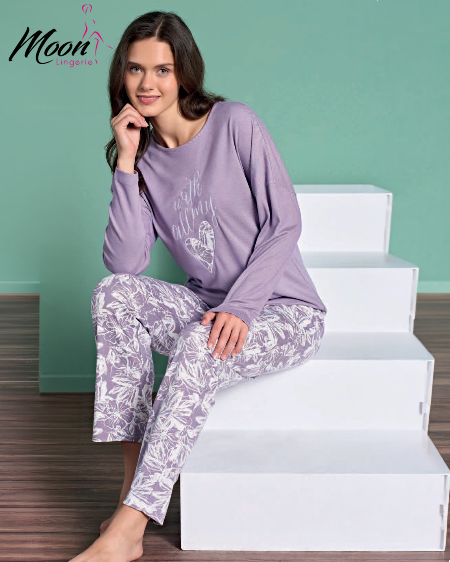 بيجامة بنطلون  ربيعي