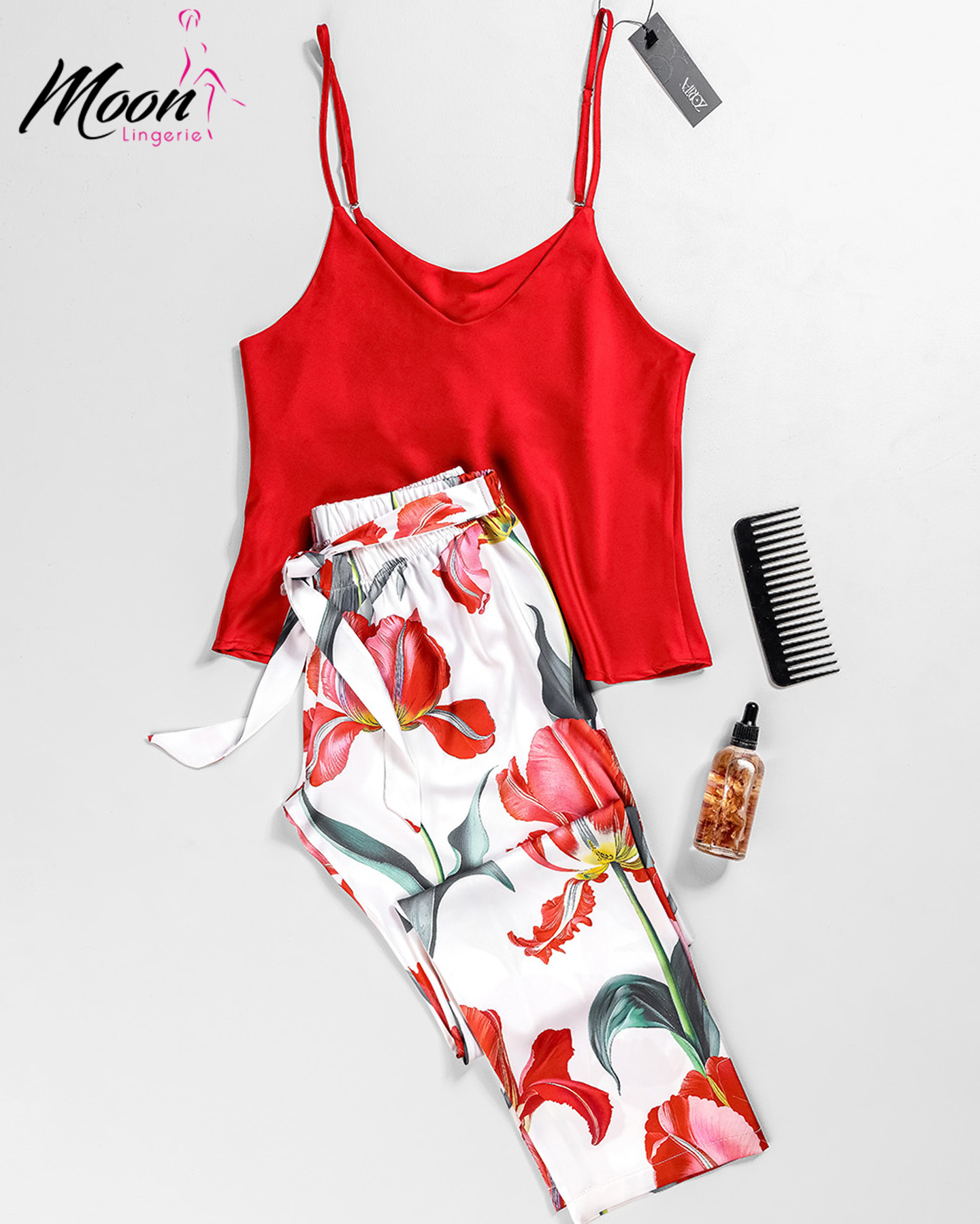 بيجامة بنطلون ساتان